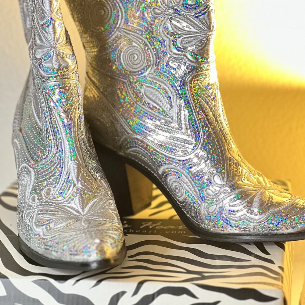 Helen's Heart Sequin Boots